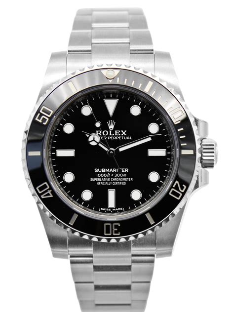 rolex submariner black steel no date 114060|rolex submariner no date 2020.